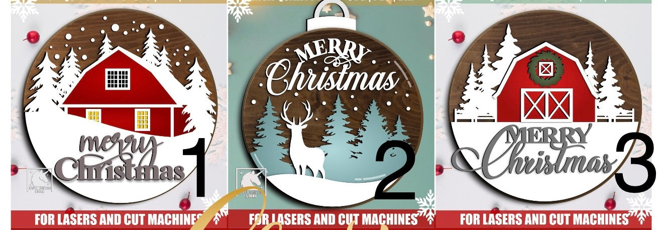 CHRISTMAS DOOR SIGNS DECORATION