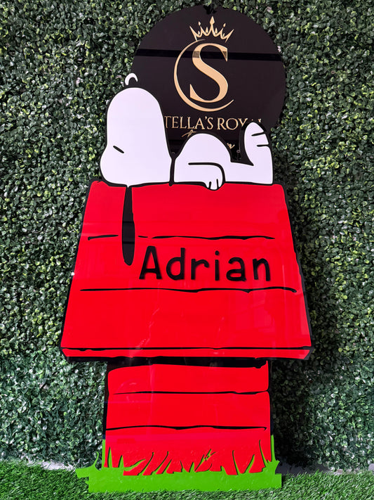 Snoopy Peanuts Birthday Sign Decoration