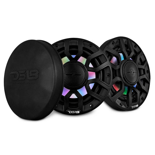 DS18 NXL-IQ6 6.5 inch LED Marine Speakers in Black