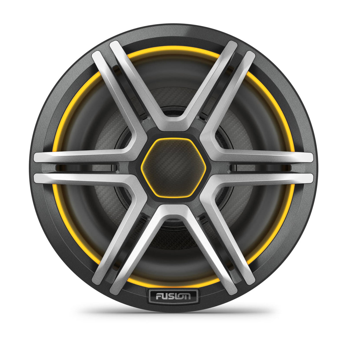 Fusion Apollo 10 inch LED marine subwoofer with Sports Gray grille