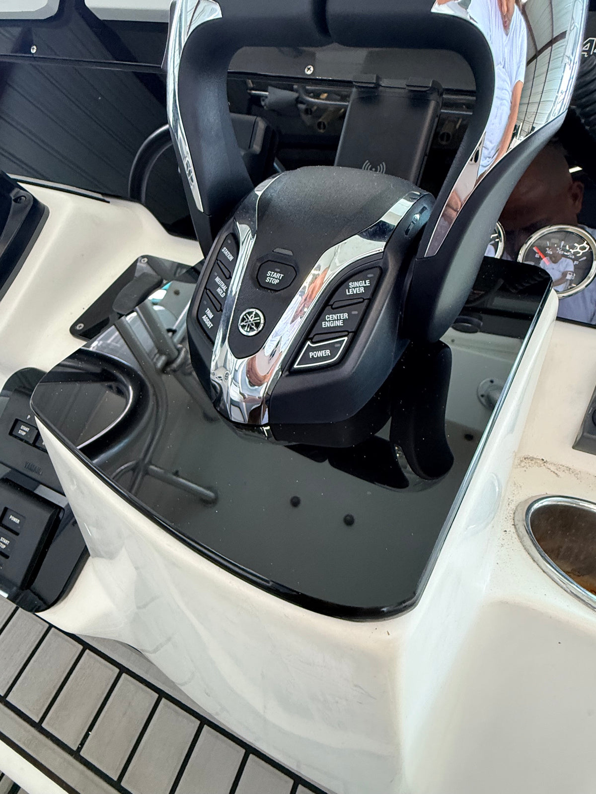 Custom black acrylic throttle control panel