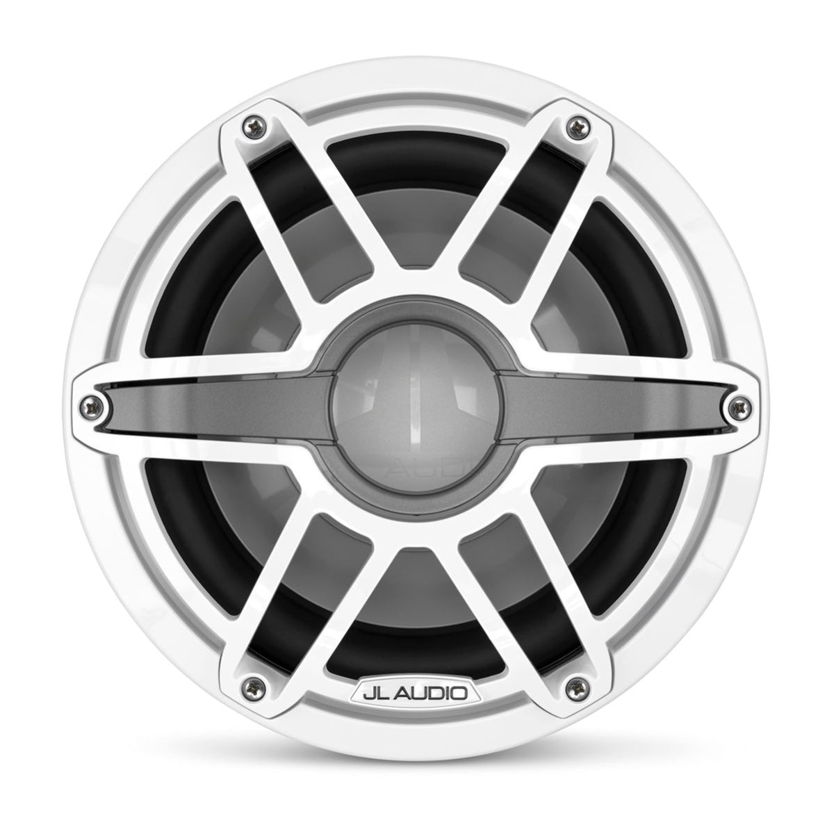JL Audio M6 10 inch Marine Subwoofer with White Sport Grille