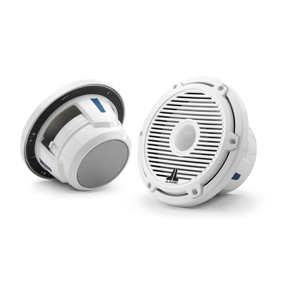 JL Audio M6 7.7 inch Marine Speakers with Gloss White Classic Grilles