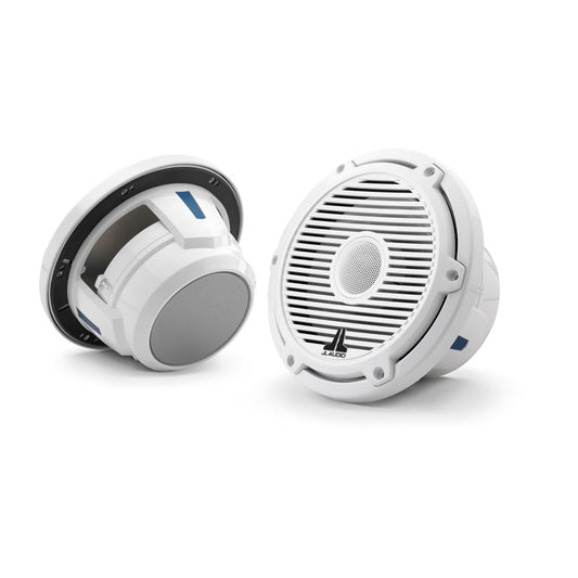 JL Audio M6 7.7 inch Marine Speakers with Gloss White Classic Grilles