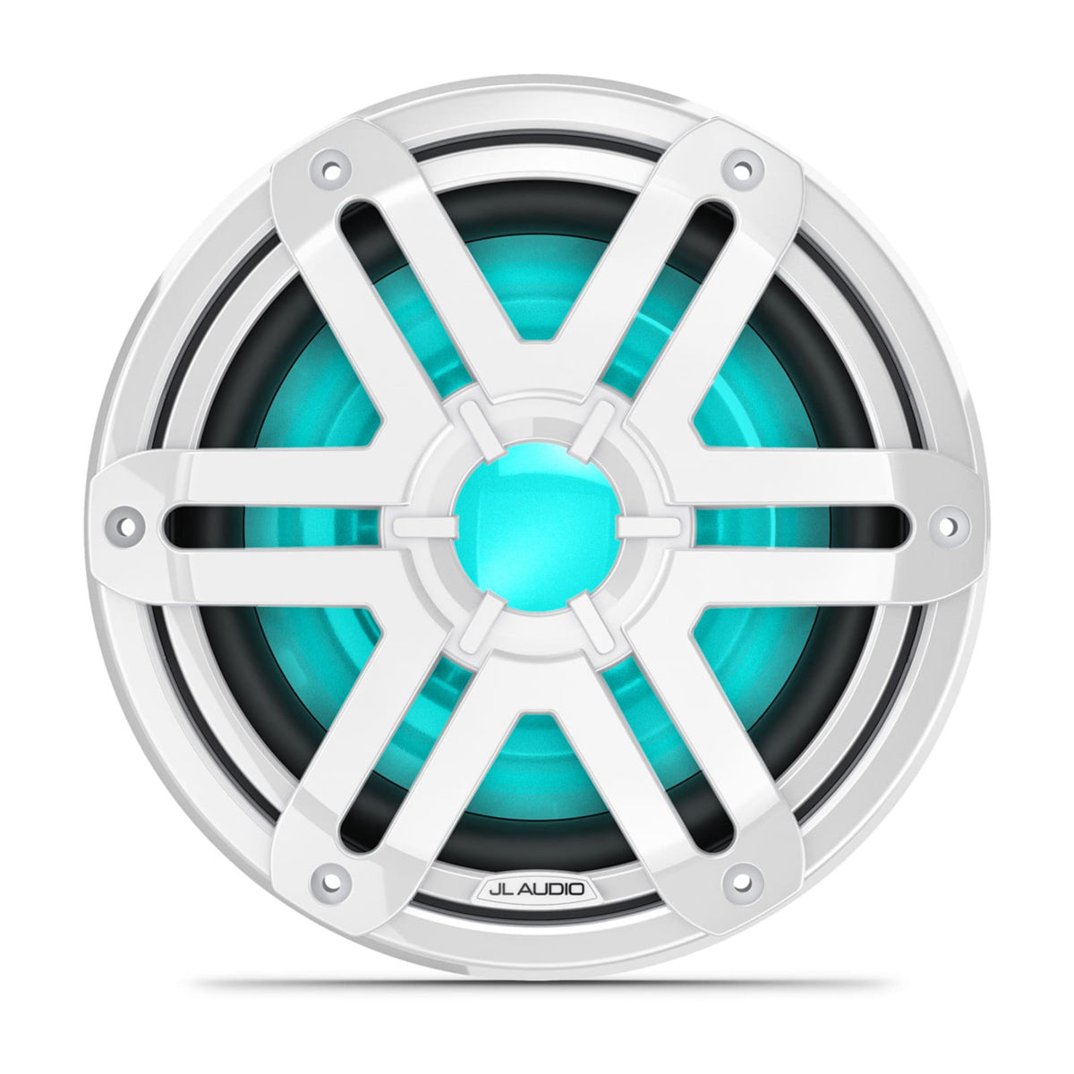 JL Audio M200 10 inch LED Marine Subwoofer with White Sport Grille