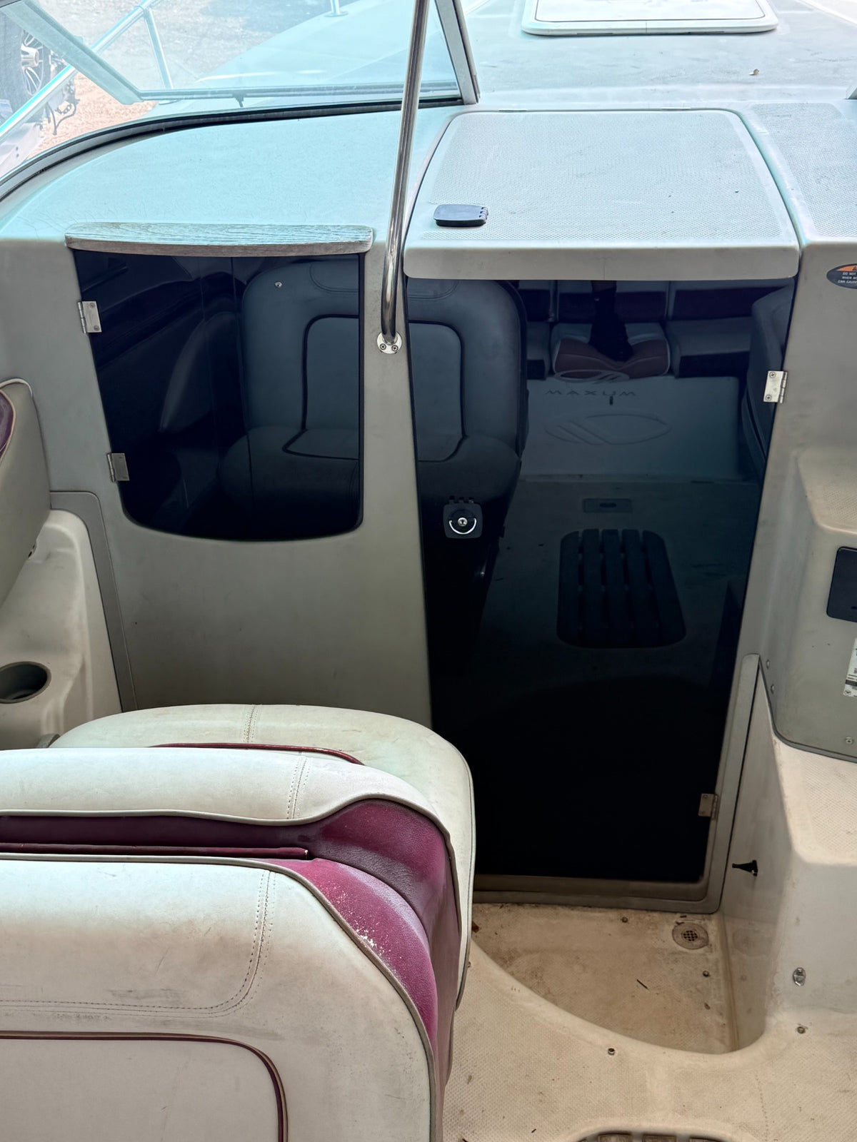 Custom marine acrylic cabin door by Stella's Royal Design