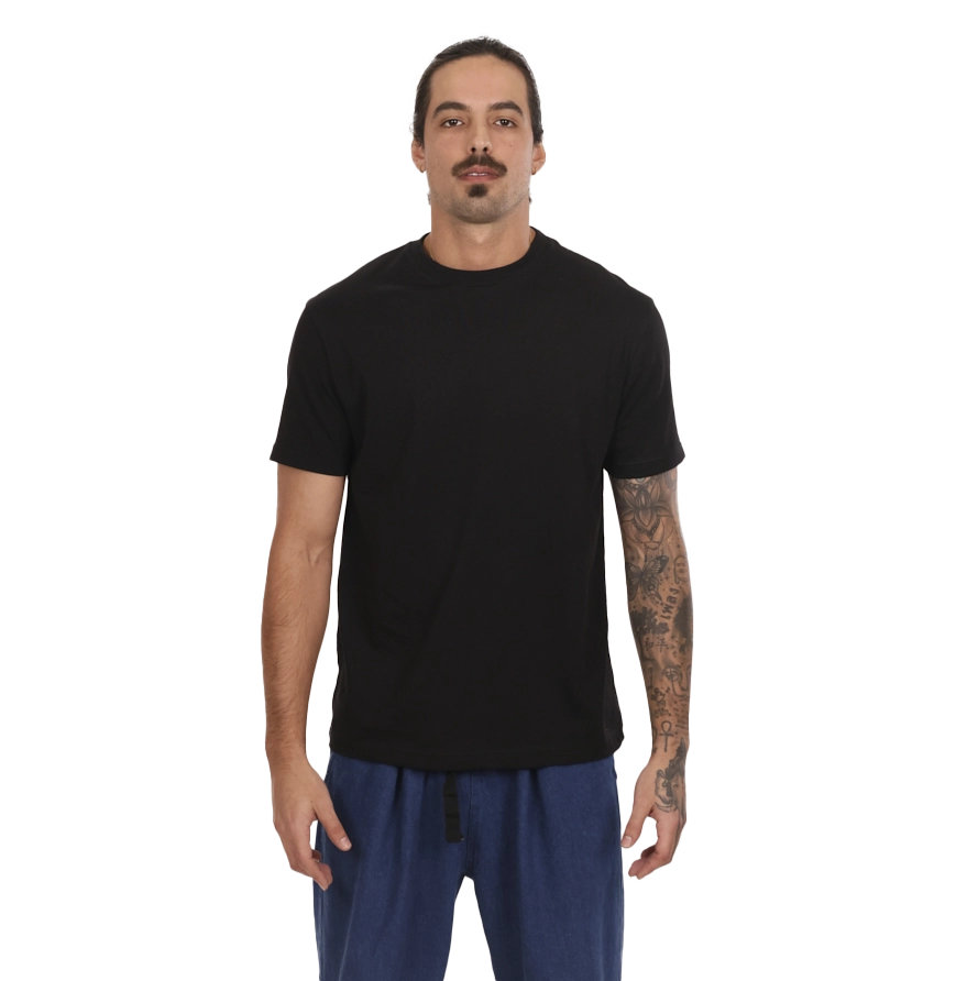 Stella's Royal Design Premium Italian Regular Fit black shirt front view
