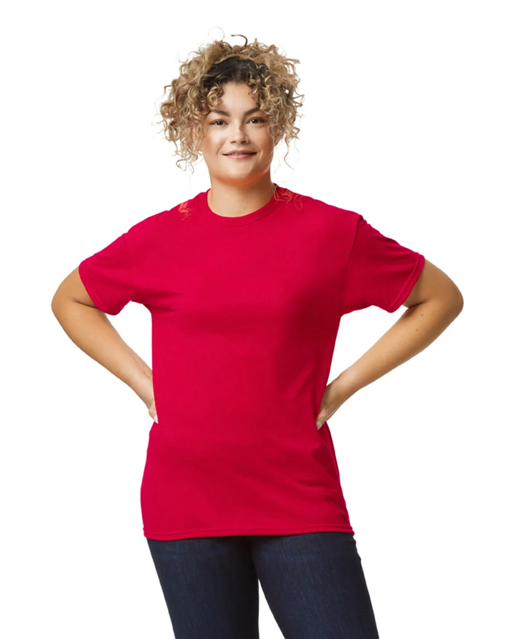 Stella's Royal Design Performance Blend 50/50 T-shirt in red